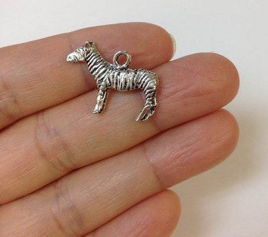 10pcs Zebra Charm