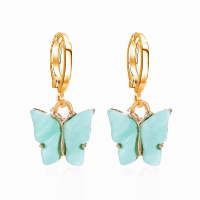 Butterfly Earrings, Mariposa Huggie Earrings, Pearl Butterfly Gift