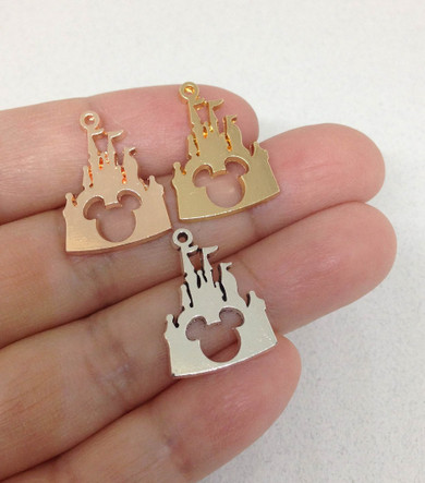 10 Disney Castle Charm, Mickey Charm