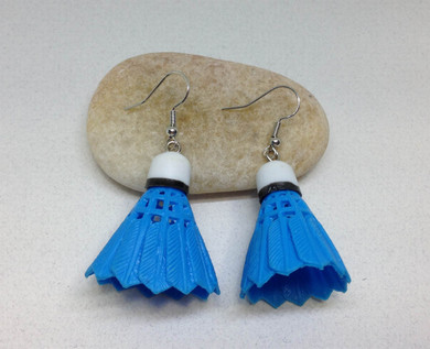 Badminton Earrings, Quirky Earrings, Shuttlecock Earrings