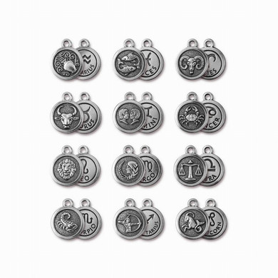 Capricorn Charm Horoscope Necklace, Zodiac Jewelry