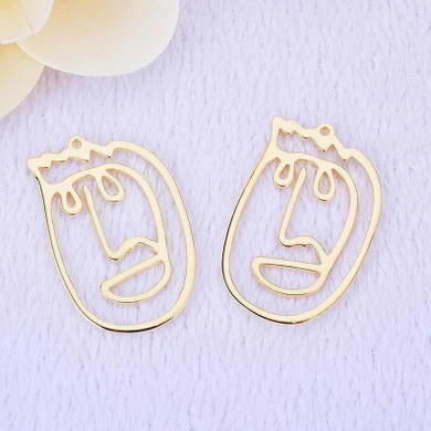 10 Picaso Face Charms