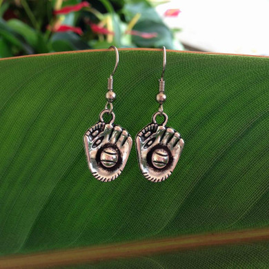 Baseball Baseball Glove Earrings