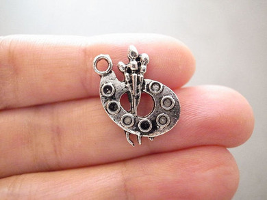 10 Palette charm Artist Charm