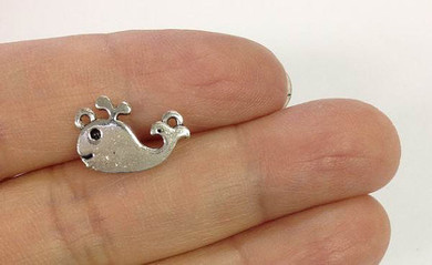 5 Mini Whale Charm