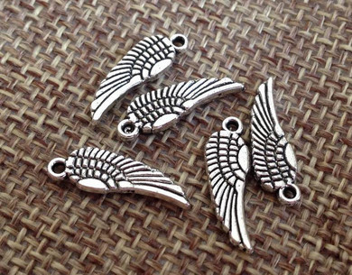 20 Tiny Angel's Wing Charm Wholesale