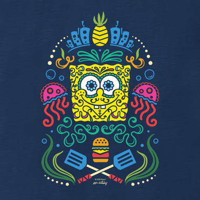 SpongeBob Sugar Sponge Full Color Long Sleeve T-Shirt