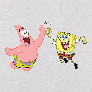 SpongeBob SquarePants Do Stuff Together Women's Tri-Blend Racerback Tank Top