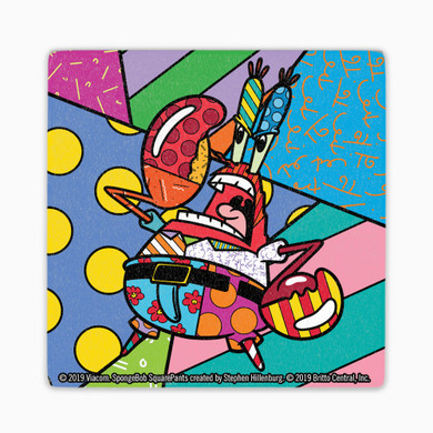 SpongeBob SquarePants Britto Coaster Set of 4- SpongeBob, Patrick, Squidward, Mr. Krabs