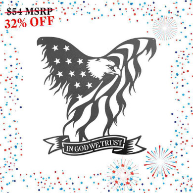 In God We Trust Eagle - Black Matte (Promotion)