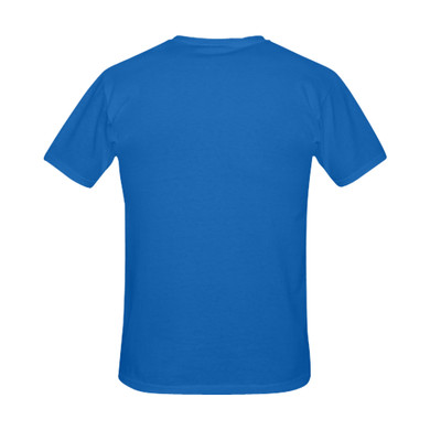 #Rossolini1.com# Gold Writing Blue Men's T-Shirt