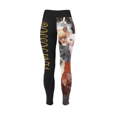 #Rossolini1# TheName Cats Plus Size High Waist Leggings (Model L44)