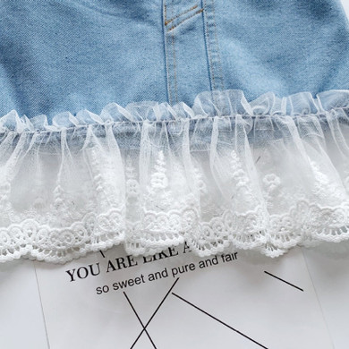 Denim Lace Skirt