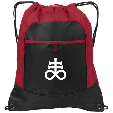 Leviathan Cross Embroidered Pocket Cinch Pack
