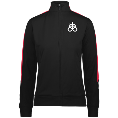 Leviathan Cross Embroidered Ladies' Performance Colorblock Full Zip