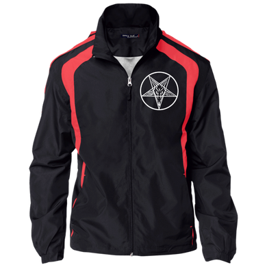 Sigil of Baphomet Embroidered Jersey-Lined Jacket