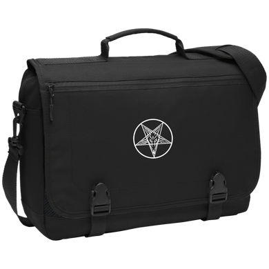 Sigil of Baphomet Embroidered Messenger Briefcase