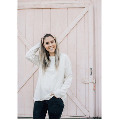 The Gold Star Top Knot Headband in Blush