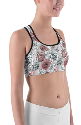 Floral Hispid Sports Bra