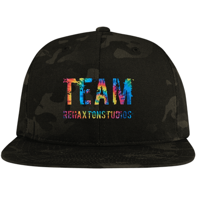 Summer Team Rehaxtonstudios Sport-Tek Flat Bill High-Profile Snapback Hat