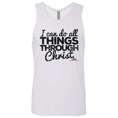 I CAN DO ALL THINGS THROUGH CHRIST Men's Cotton Tank