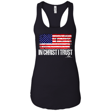 IN CHRIST I TRUST Ladies Ideal Racerback Tank