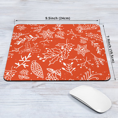 Mouse Pad-Floral Chrismas