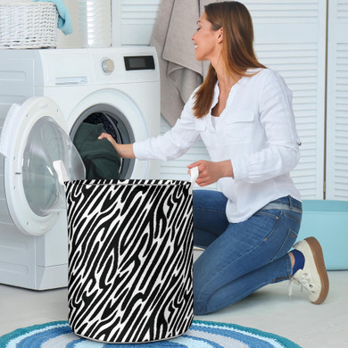 Laundry Basket Zebra Animal Print