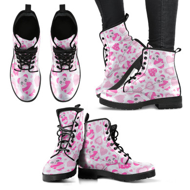 Pink Panda Men's Leather Boots