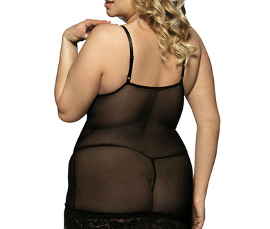 Black Lace Transparent Sexy Lingerie Plus Size Black Lace Transparent Sexy Lingerie Plus Size