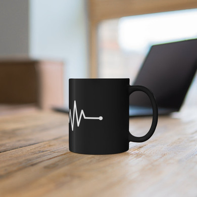 Black Coffee & Cardio Heartbeat Mug Black Coffee & Cardio Heartbeat Mug