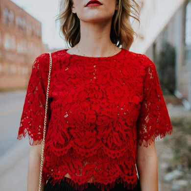 2019 Red Loose Blouse Women Short Sleeve Tops Shirt Casual Lace Tops Shirt Fashion Women Ladies Clothing Tops 2019 Red Loose Blouse Women Short Sleeve Tops Shirt Casual Lace Tops Shirt Fashion Women Ladies Clothing Tops