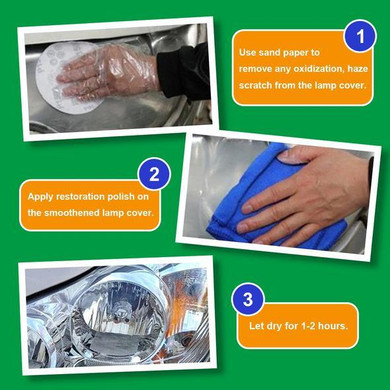 Headlights Restoration Polish Kit Deluxe