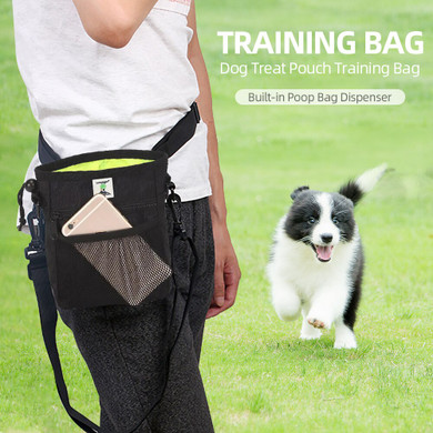 Pet Dog Treat Pouch Training Bag Built in Poop