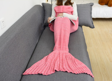 All Seasons Sleeping Knitted Mermaid Tail Blanket All Seasons Sleeping Knitted Mermaid Tail Blanket