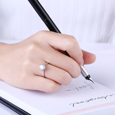 S925 Sterling Silver Rings for Women with Zircon Diamond Free Size Fashion Ring Jewelry for Wedding S925 Sterling Silver Rings for Women with Zircon Diamond Free Size Fashion Ring Jewelry for Wedding
