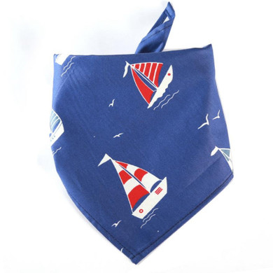 Nautical Sail Boat Dog Bandana Nautical Sail Boat Dog Bandana