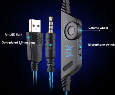 LED Gaming Headset & Mic