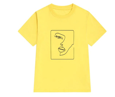 Face Abstract T-Shirt