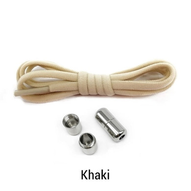 Elastic No Tie Shoelaces with Metal Lock Round End