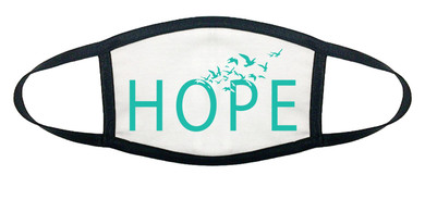 100% COTTON MADE IN THE USA HOPE WHITE FACE MASK