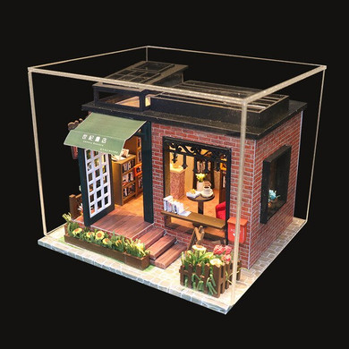 Toys for Children Gift Doll House Miniature with Furniture DIY Wooden Miniaturas Dollhouse C008 CENTURY BOOKSTORE