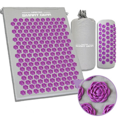 Acupressure Mat Massage Mat Pillow Set Yoga Mat Acupressure mat for Relieves Stress Back Neck Sciatic Pain Ship from Germany