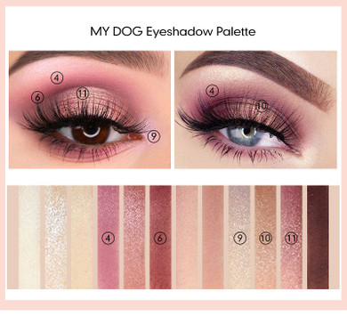 KIMUSE-Glitter Eyeshadows Palette 12 Colors