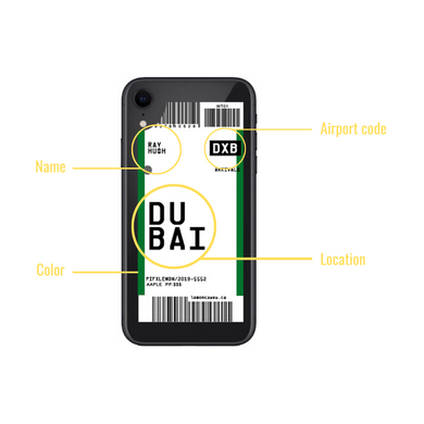 Custom Plane Ticket Case