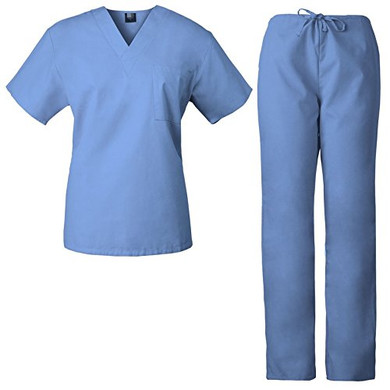 Short sleeve scrubs sets nursing uniform wholesale