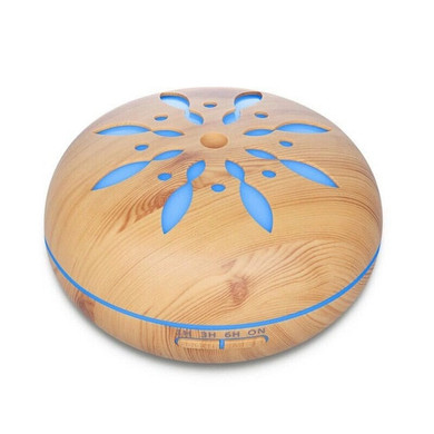 500ML Aromatherapy Essential Oil Diffuser Colorful LED Lights Wood Grain Aroma Diffuser Ultrasonic Cool Mist Home Office Air Humidifier