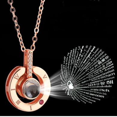 I love you Projection Pendant 100 Languages