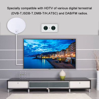 Amplified TV Antenna Indoor, HDTV Digtial HD Antennas, Leaf Antenna - 60 Miles
