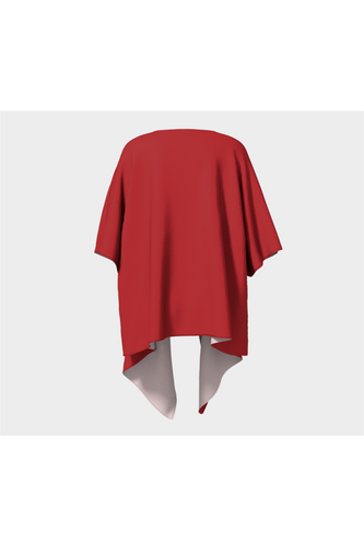 Kimono drapé orange corail